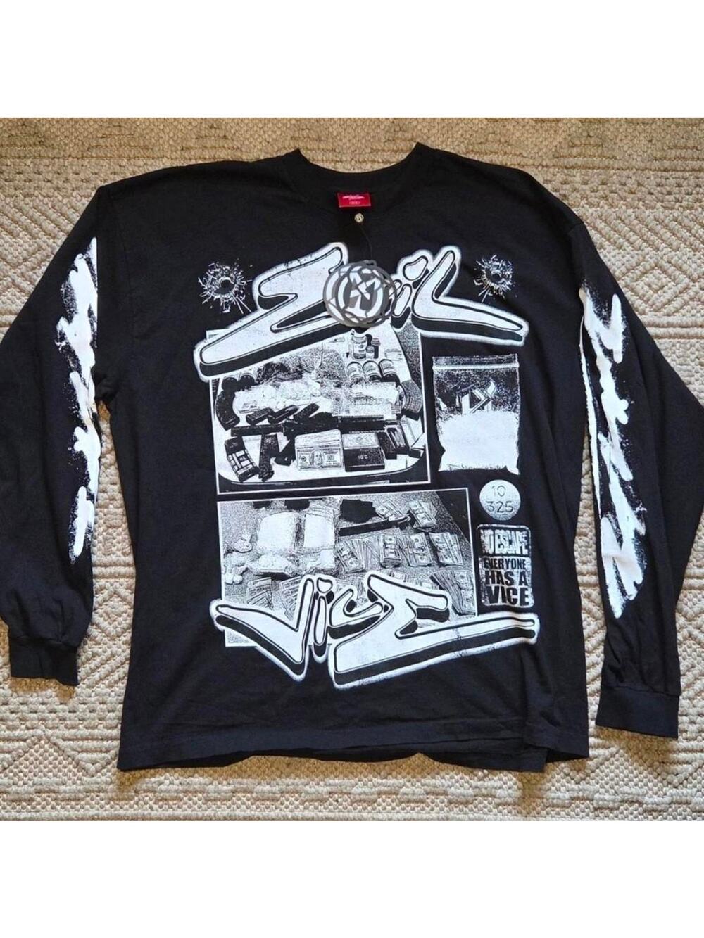 Evil Vice" Trap Vice Long Sleeve Shirt 2XL NWT